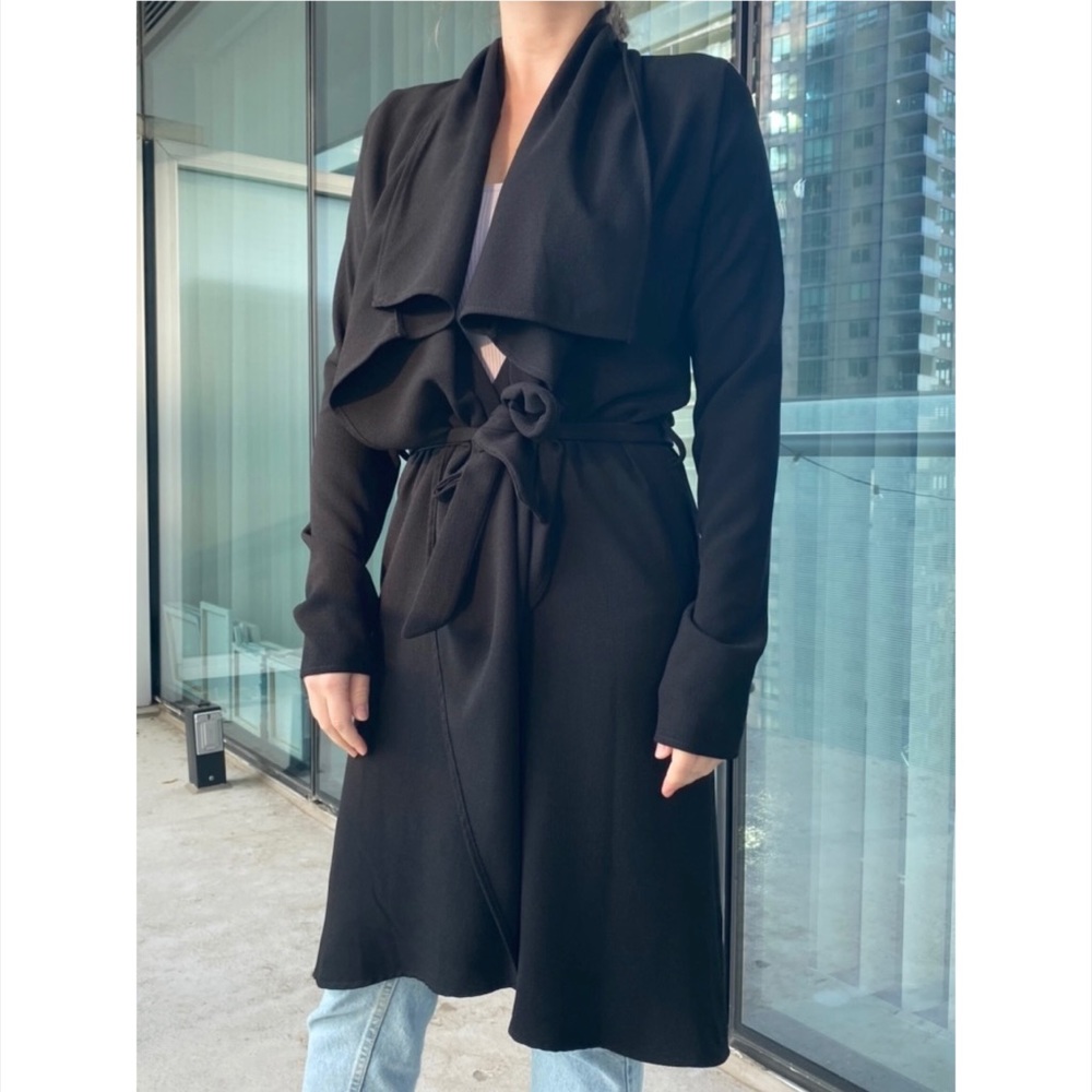 Long Black Thin Blazer, size XS